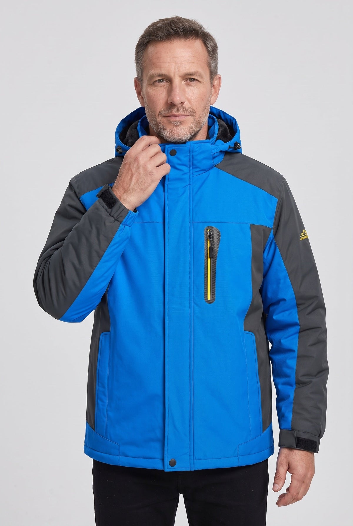 Water-Resistant Hooded Shell Jacket for Winter