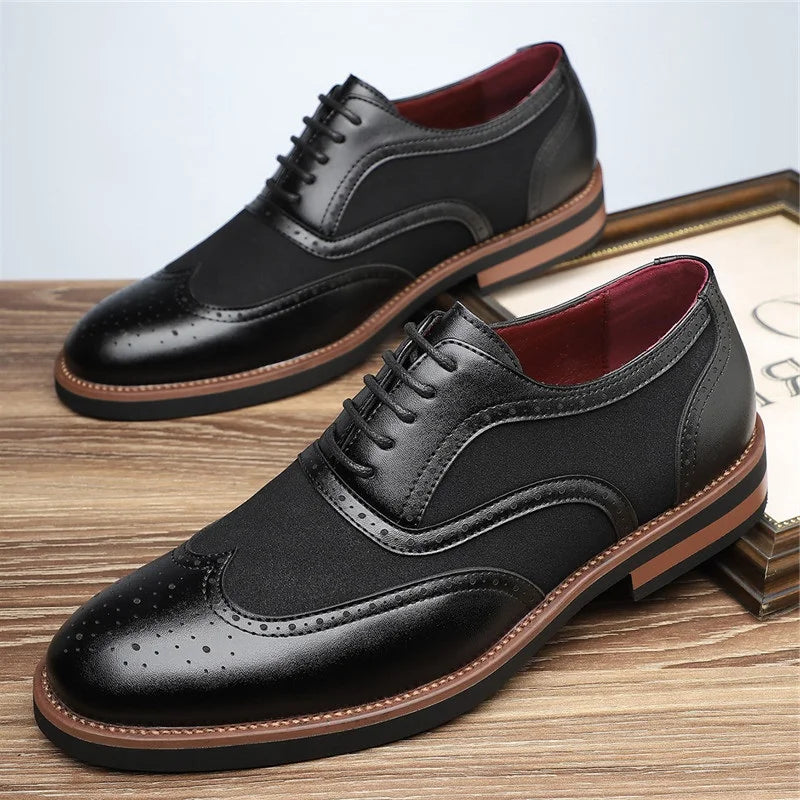 Authentic Leather Oxford Shoes
