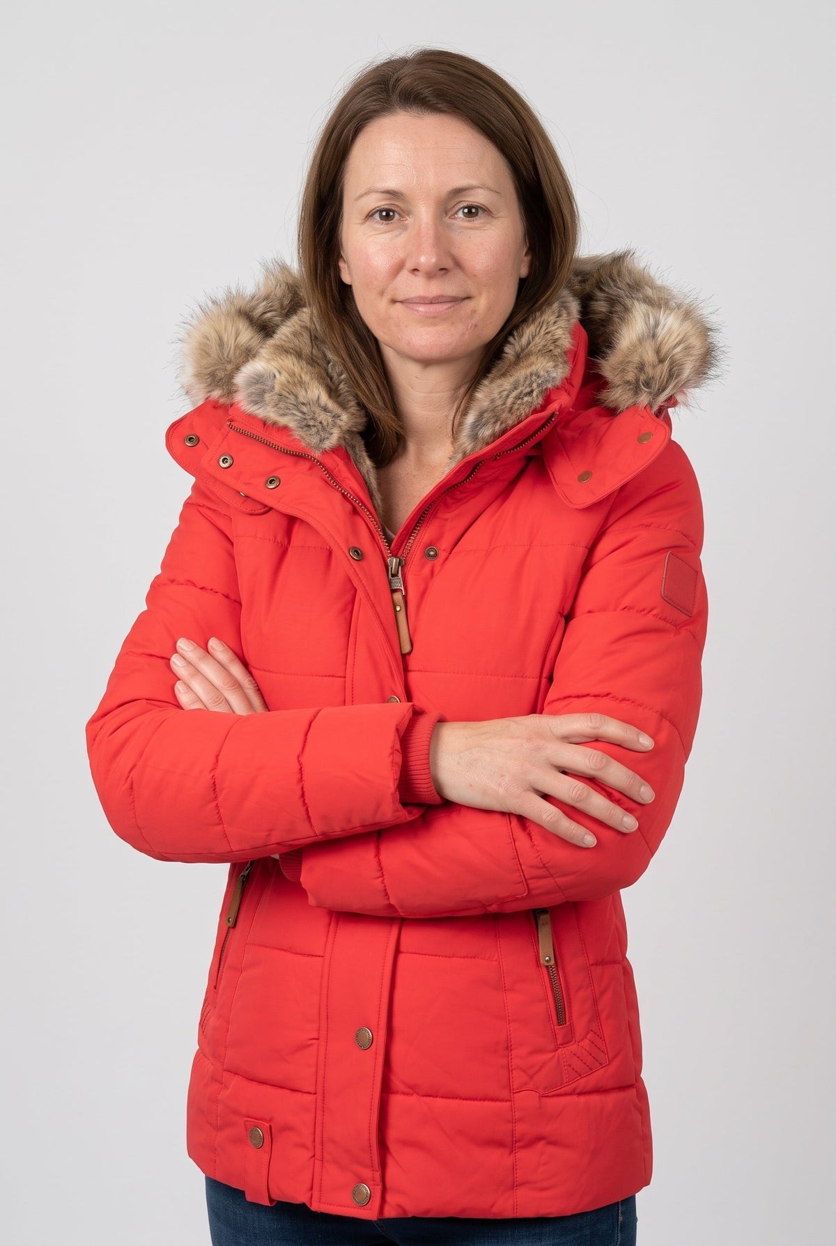 Classic Faux Fur Hood Puffer Jacket