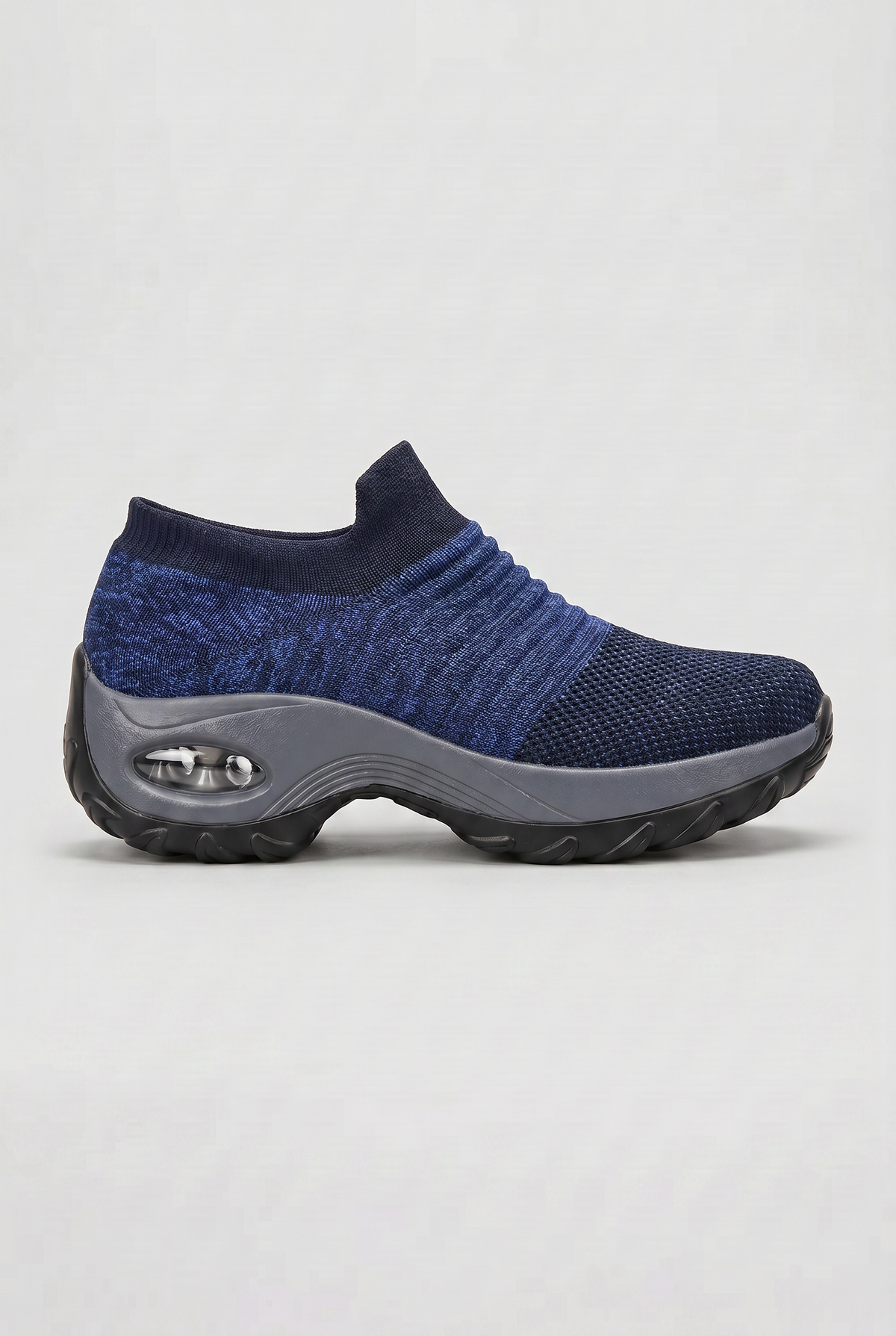 Casual Knit Sock Slip-On Sneakers with Contoured Midsole