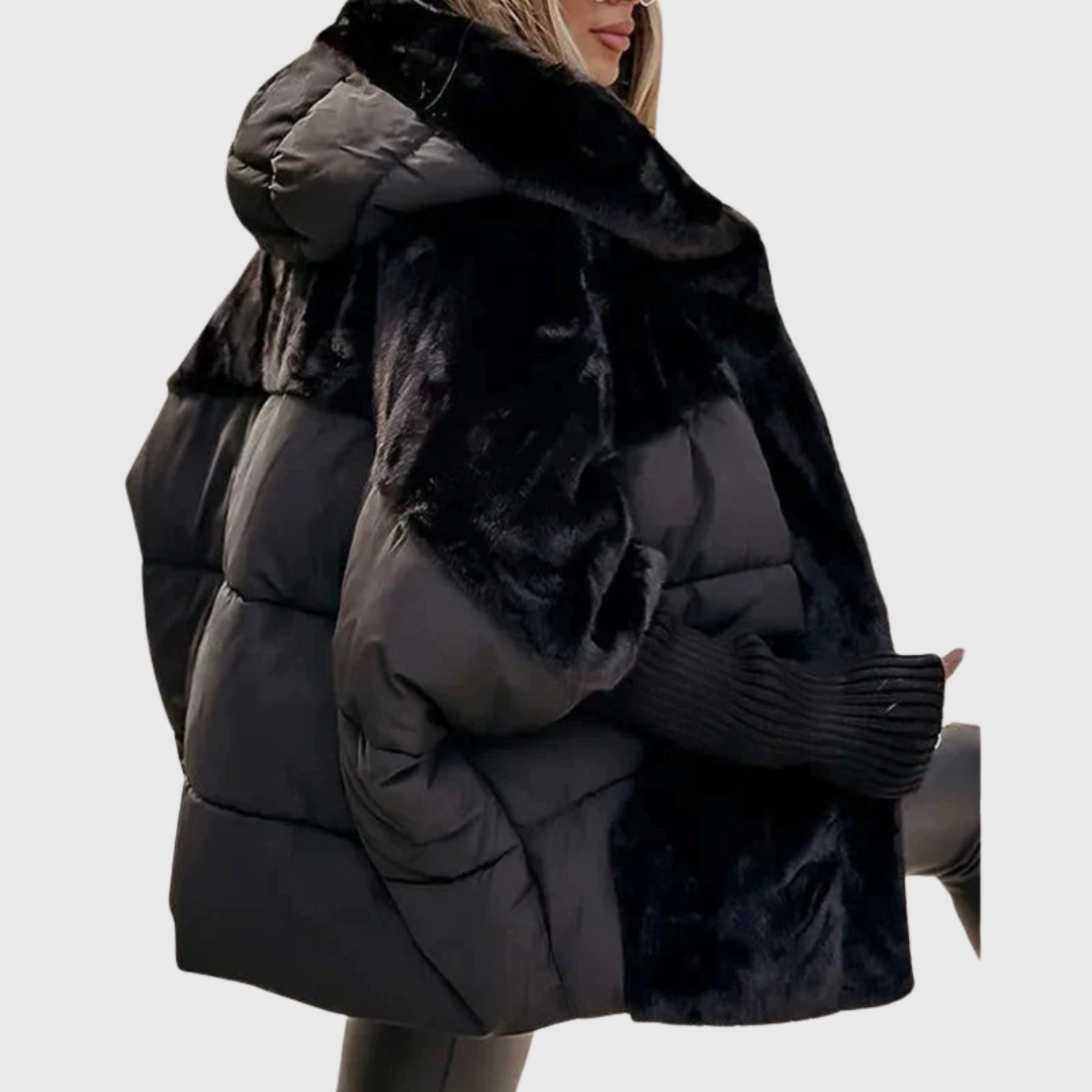 Large Synthetic Fur Winter Coat