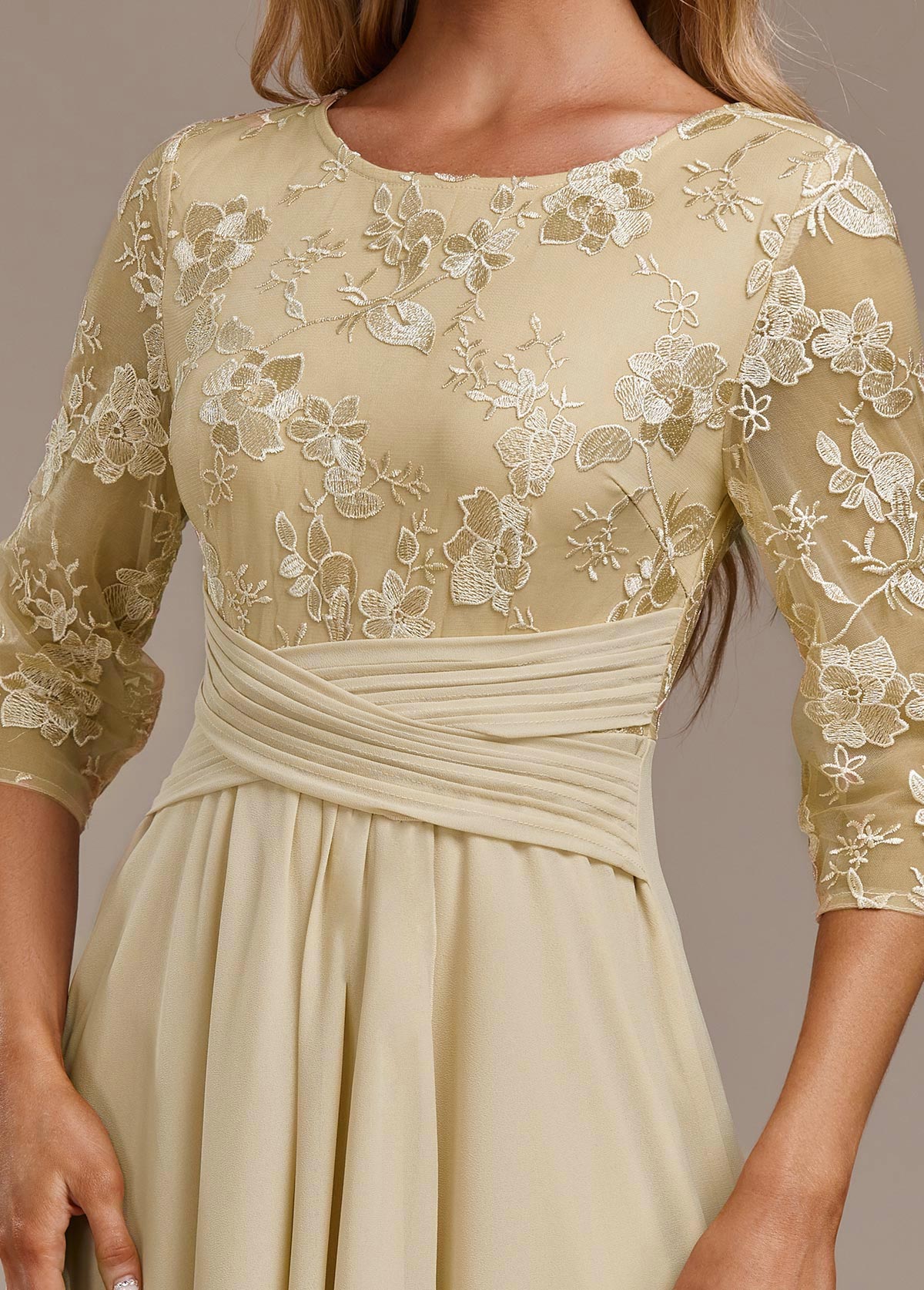 Elegant Floral Cap Sleeve Dress