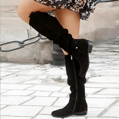 Luxury Suede High Heel Boots