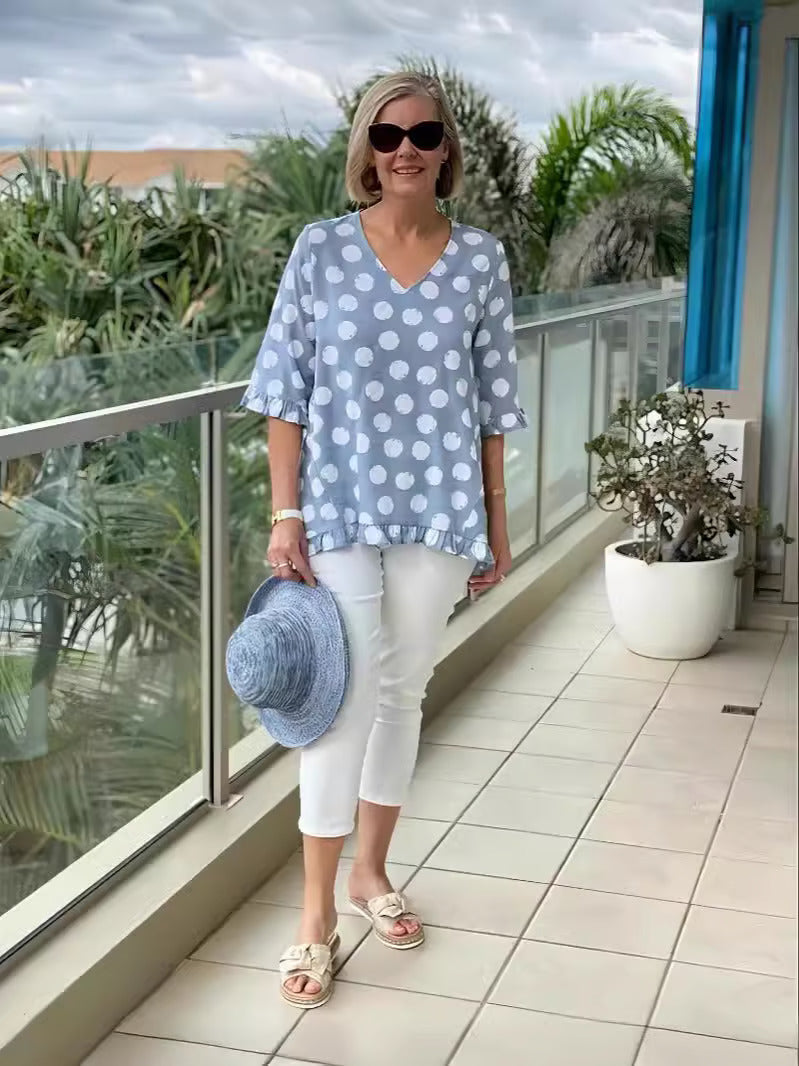 Chic Ladies Dot Blouse