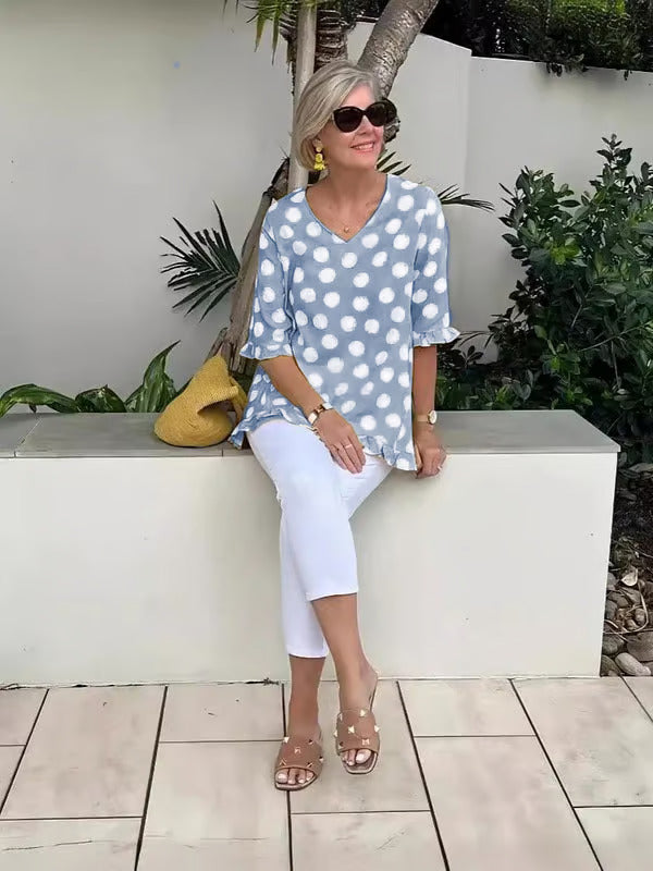 Chic Ladies Dot Blouse