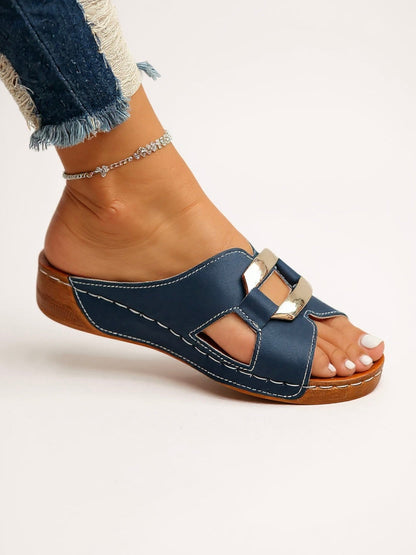 Comfortable Womens Contoured Slide Sandals