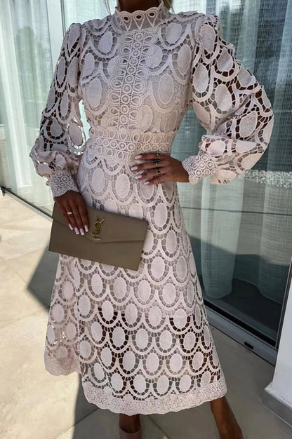Beautiful Floral Women's Lace Dress