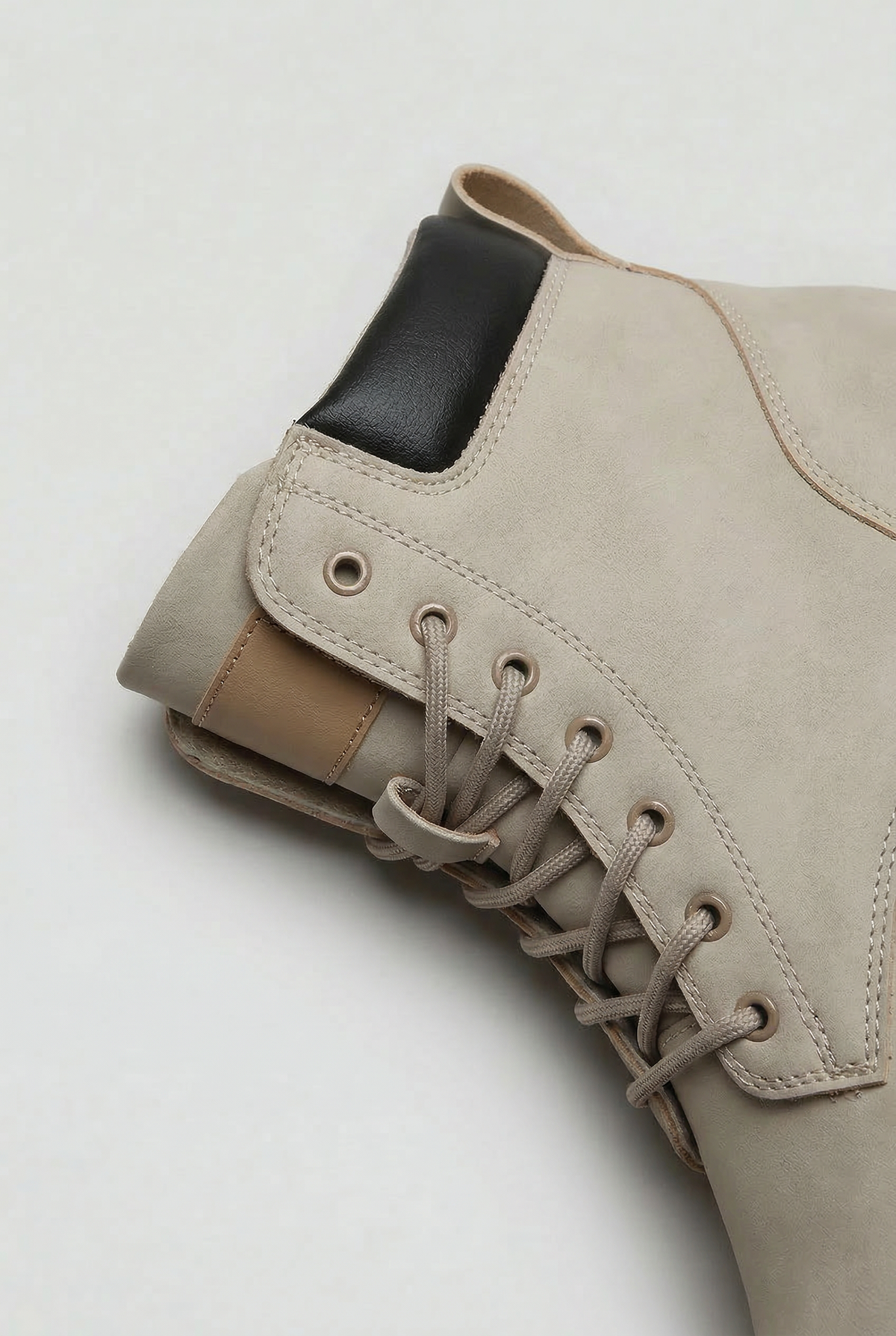 Classic Lace-Up Leather Boots with Chunky Lug Sole