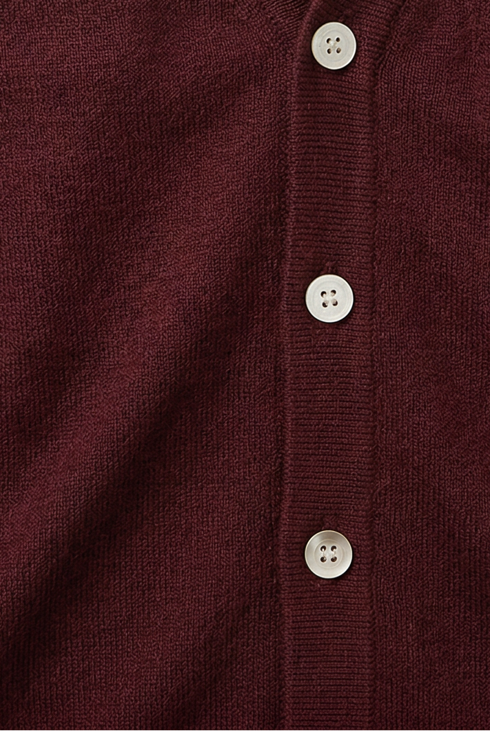 Classic V-Neck Button Front Cardigan