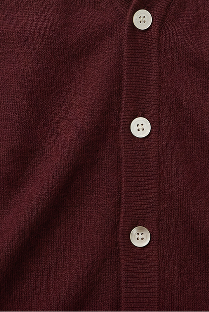 Classic V-Neck Button Front Cardigan