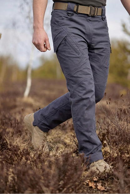 Classic Cotton Cargo Pants with Zip Flap Pockets