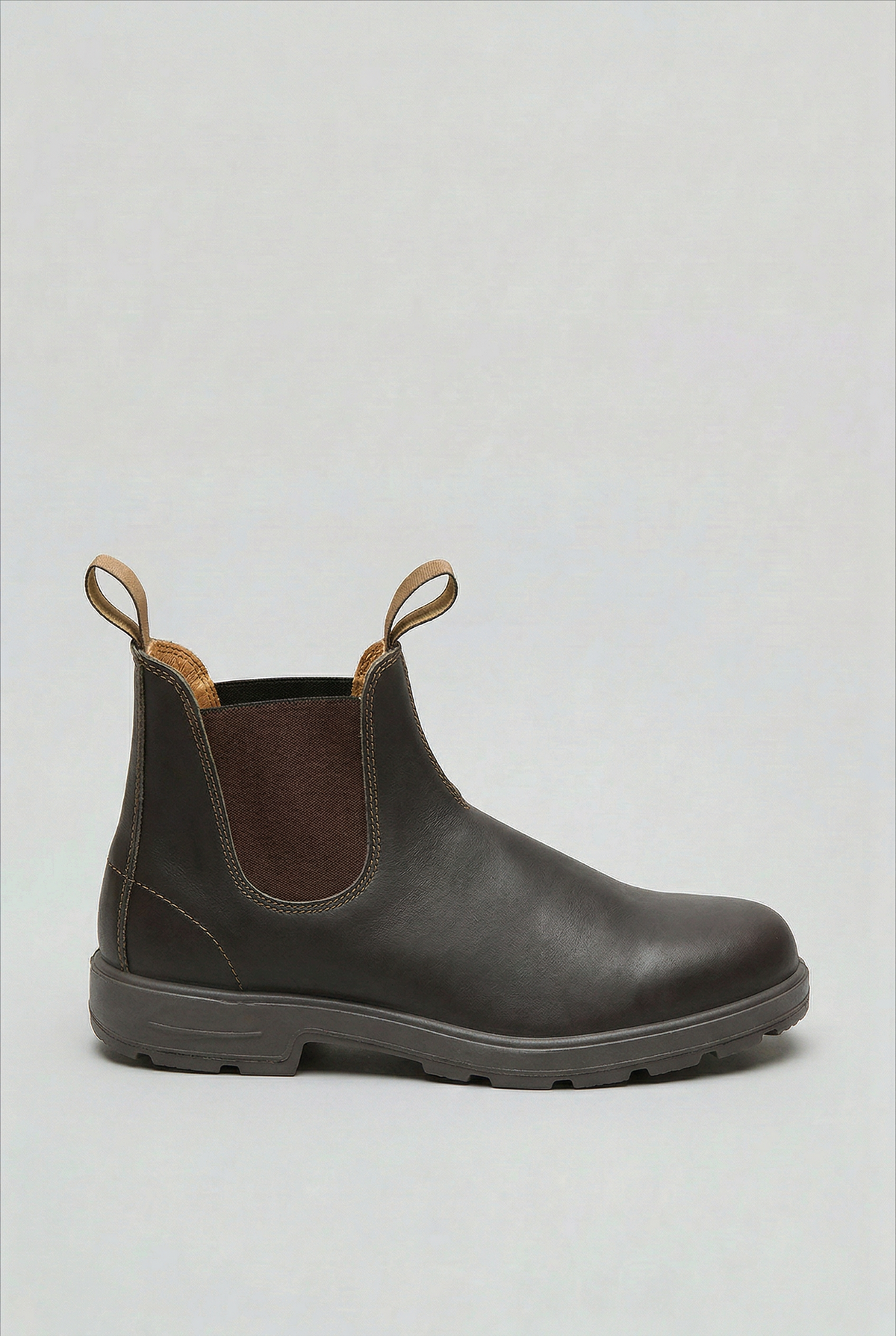 Classic Leather Chelsea Boots with Elastic Gore and Pull Loop