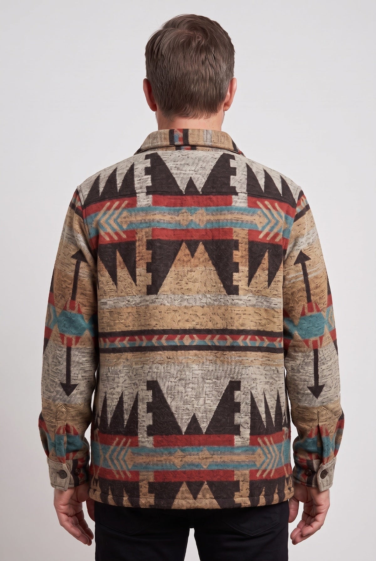 Casual Printed Button Front Jacket