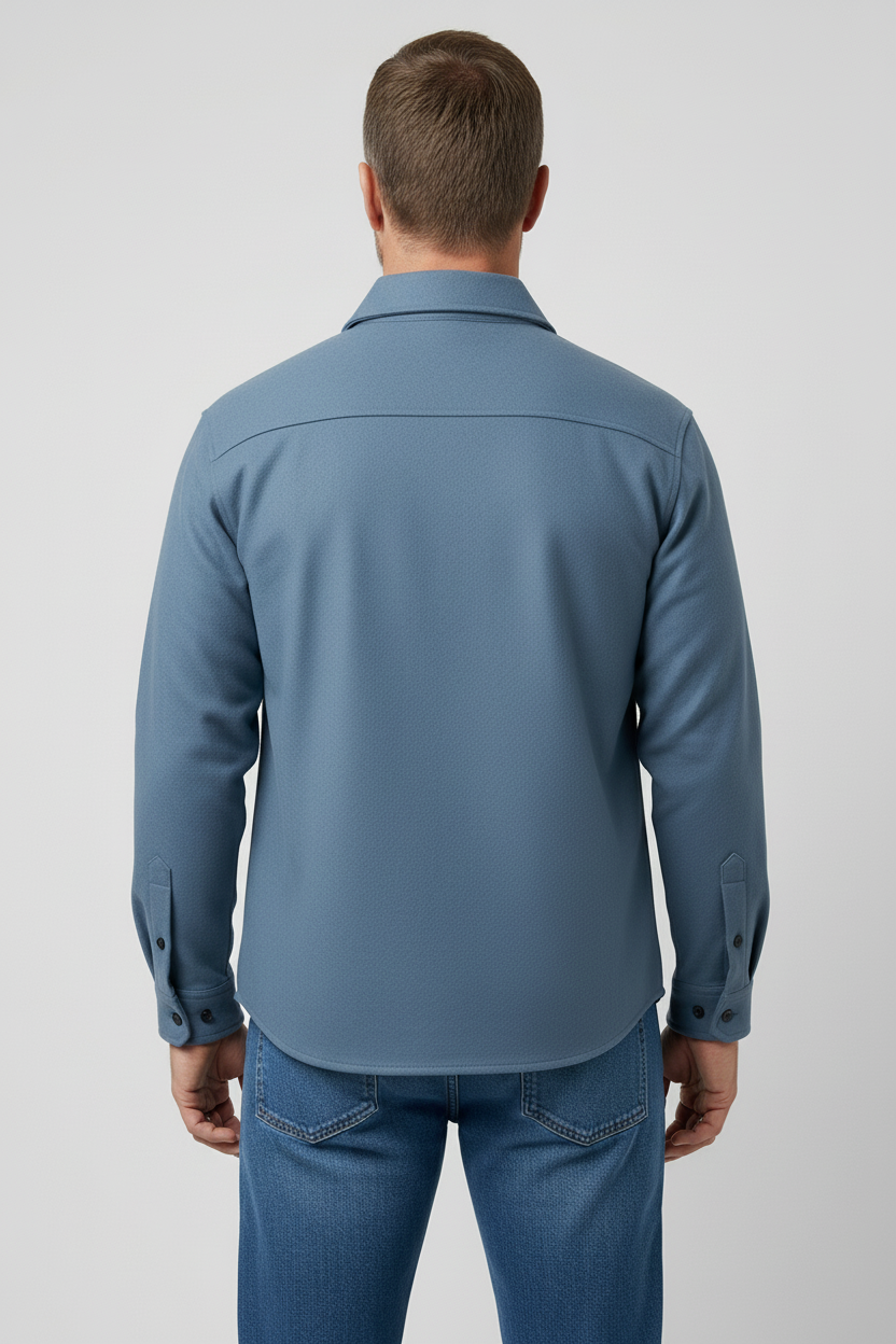 Classic Buttoned Cuff Jacket with Flap Chest Pockets