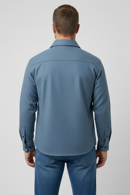 Classic Buttoned Cuff Jacket with Flap Chest Pockets