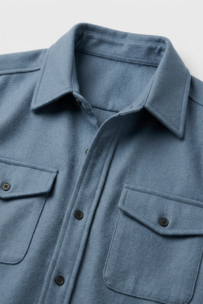 Classic Buttoned Cuff Jacket with Flap Chest Pockets