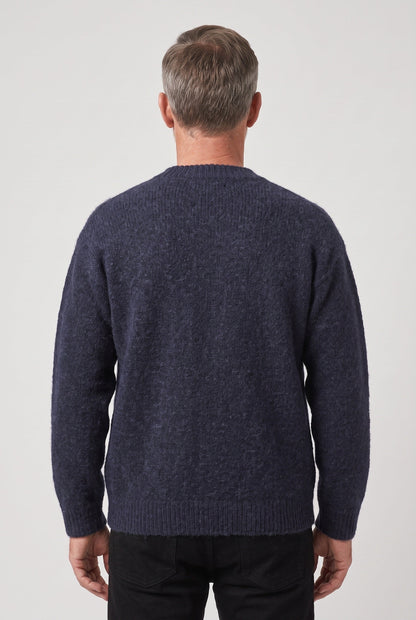 Classic Brushed Knit Crew Neck Sweater