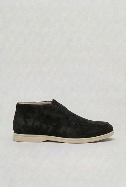 Classic Suede-Look High Top Loafers