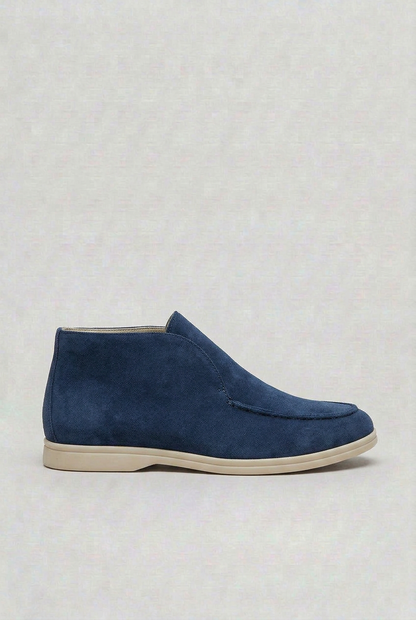 Classic Suede-Look High Top Loafers