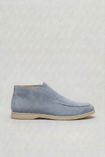 Classic Suede-Look High Top Loafers