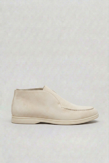 Classic Suede-Look High Top Loafers