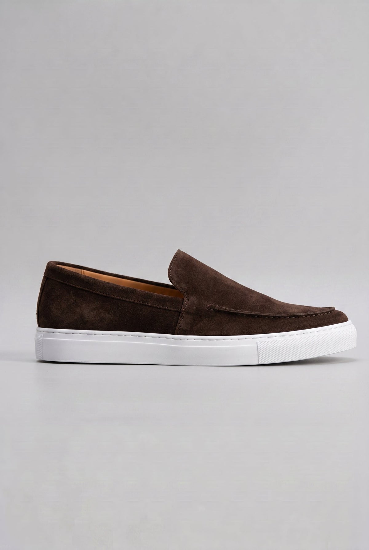 Classic Leather Loafers with Chunky Platform Sole