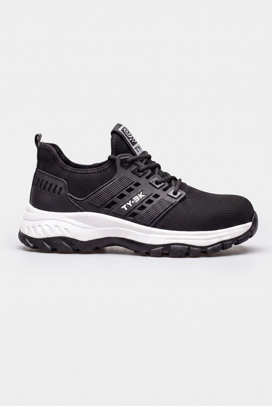 Classic Leather Lace-Up Shoes with Protective Toe Cap