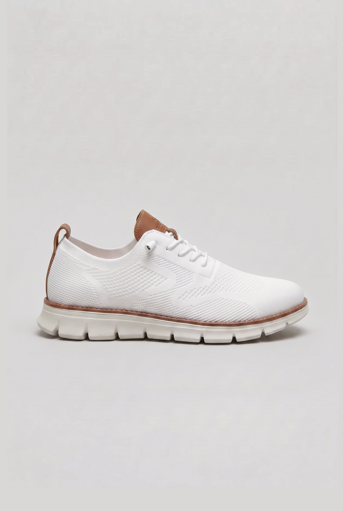 Casual Knit Upper Sneakers with Double Pull Tabs