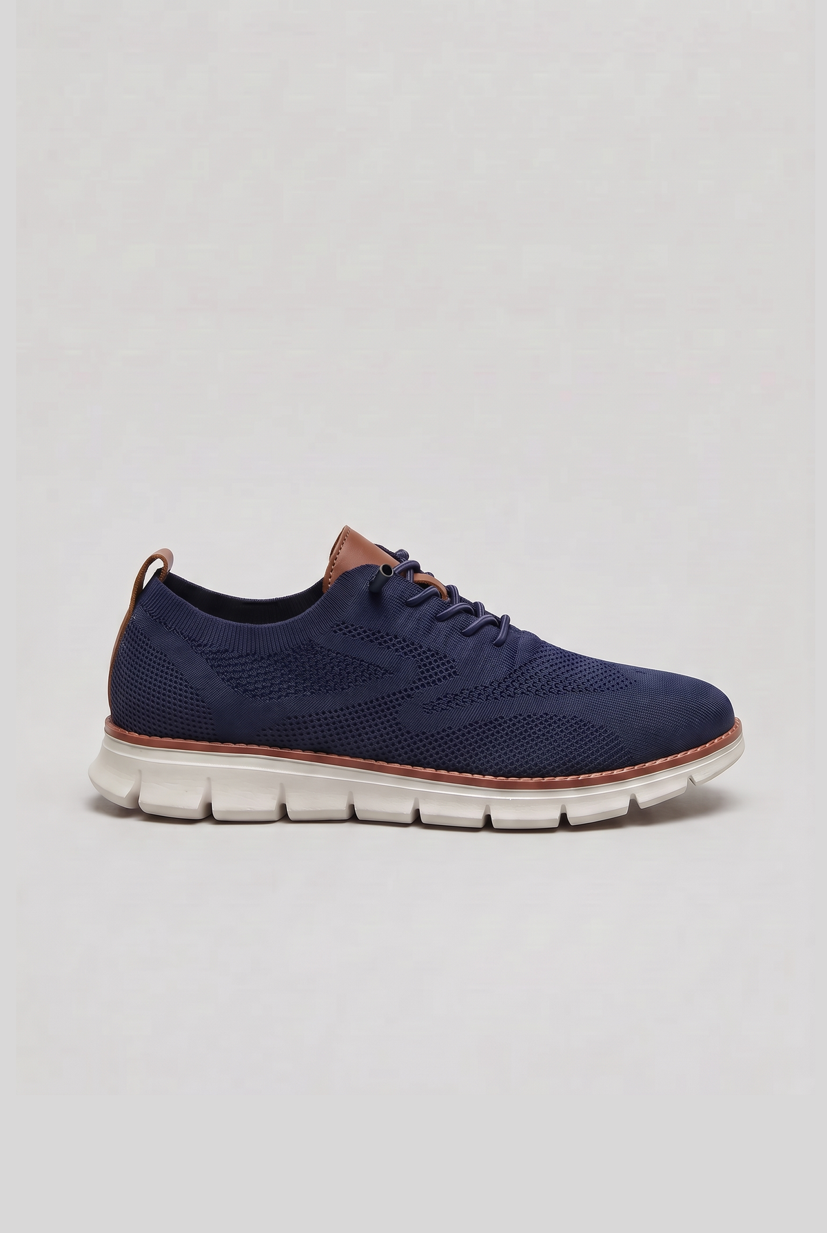 Casual Knit Upper Sneakers with Double Pull Tabs