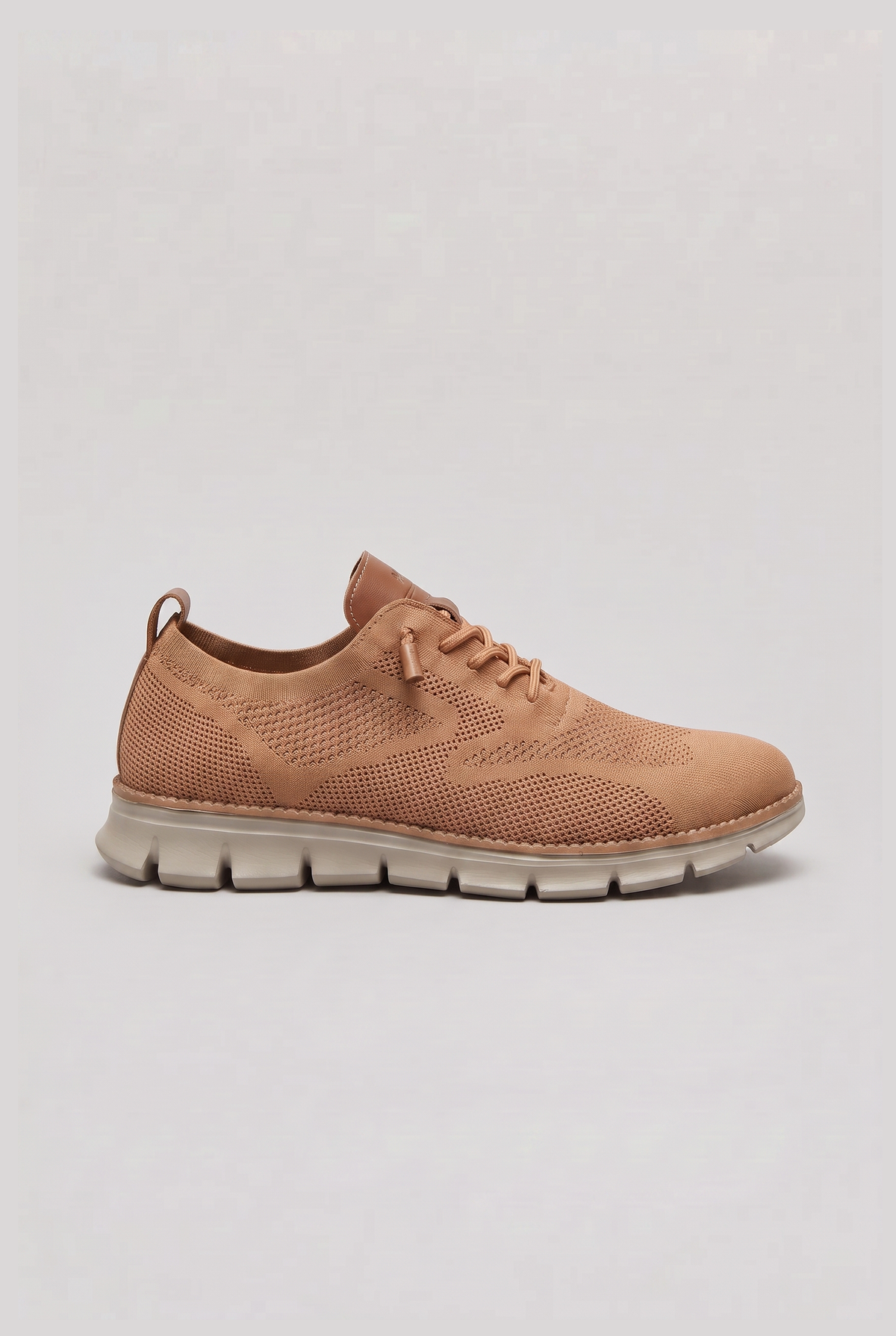 Casual Knit Upper Sneakers with Double Pull Tabs