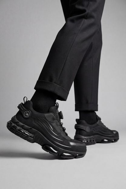 Sporty Steel Toe Cap Dial Closure Sneakers