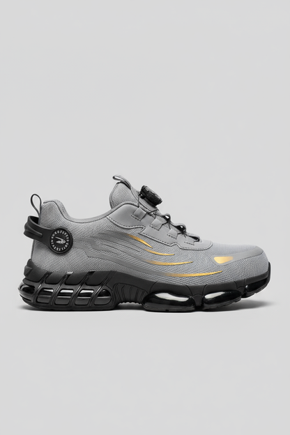 Sporty Steel Toe Cap Dial Closure Sneakers