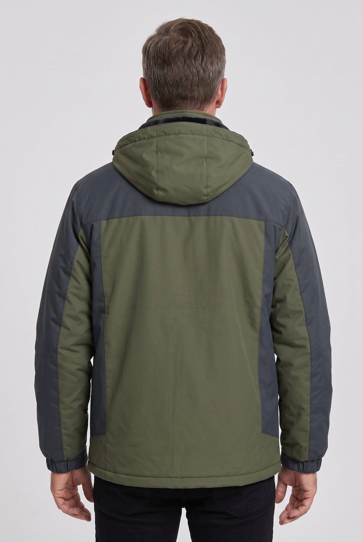 Water-Resistant Hooded Shell Jacket for Winter