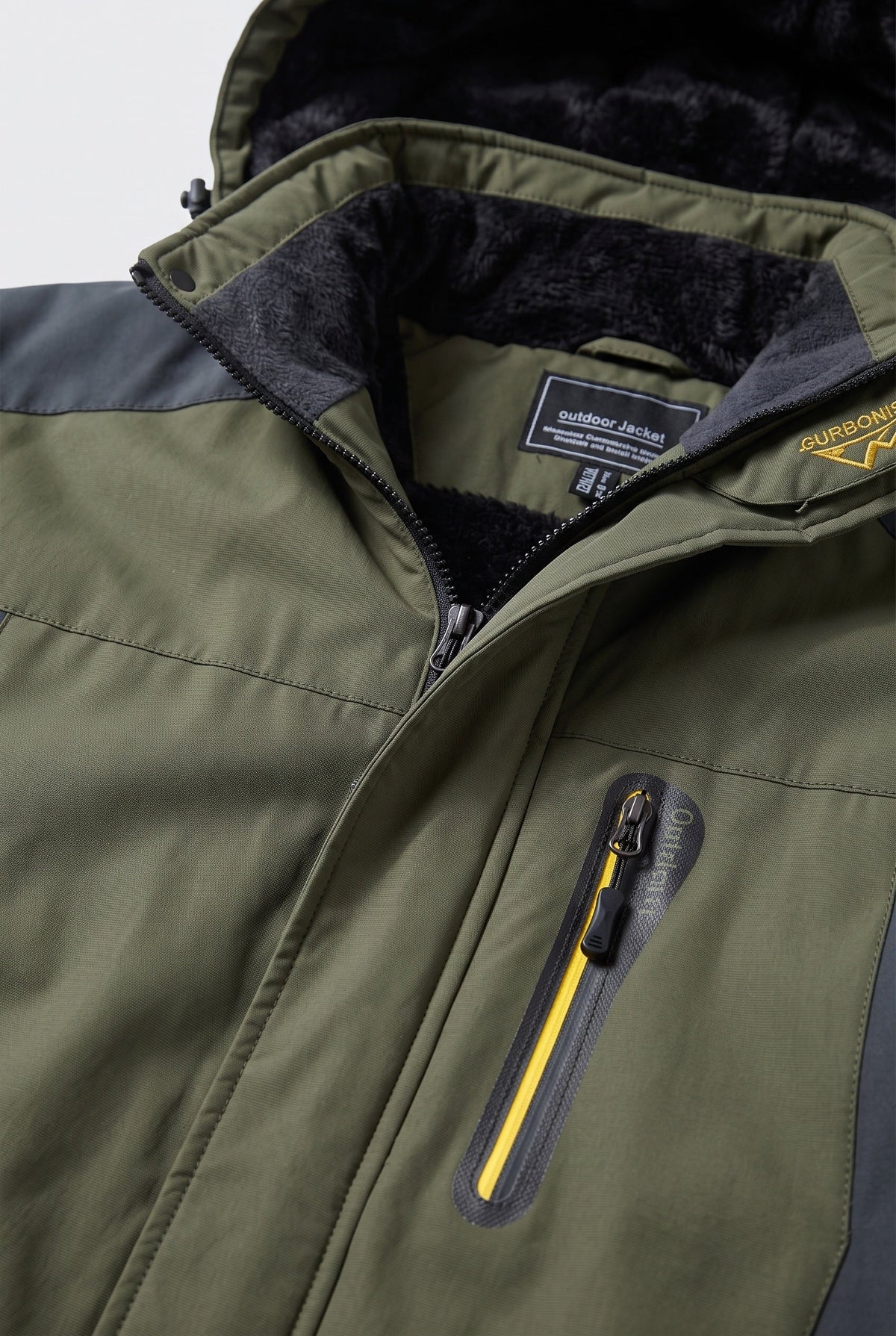 Water-Resistant Hooded Shell Jacket for Winter