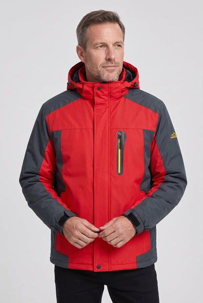 Water-Resistant Hooded Shell Jacket for Winter