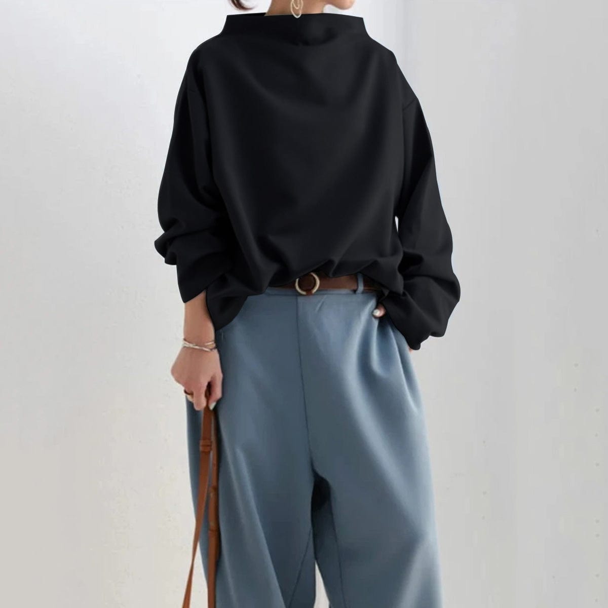 Cozy Crew Neck Sweater Top