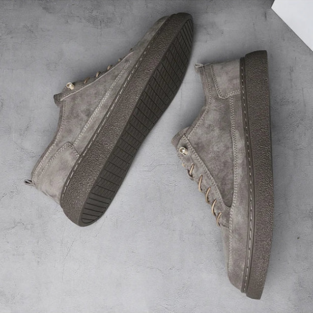 Authentic Leather Low Top Sneakers
