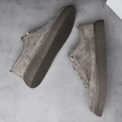 Authentic Leather Low Top Sneakers