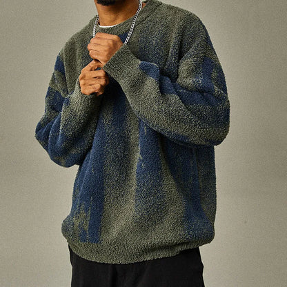 Warm Crew Neck Pullover Sweater