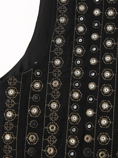 Glittery Embellished Festival Vest