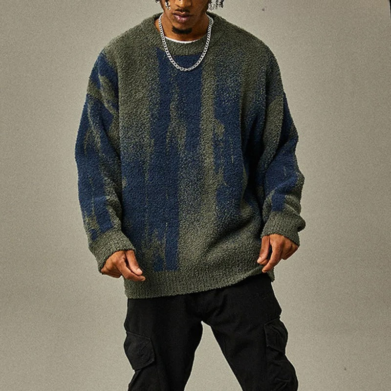 Warm Crew Neck Pullover Sweater