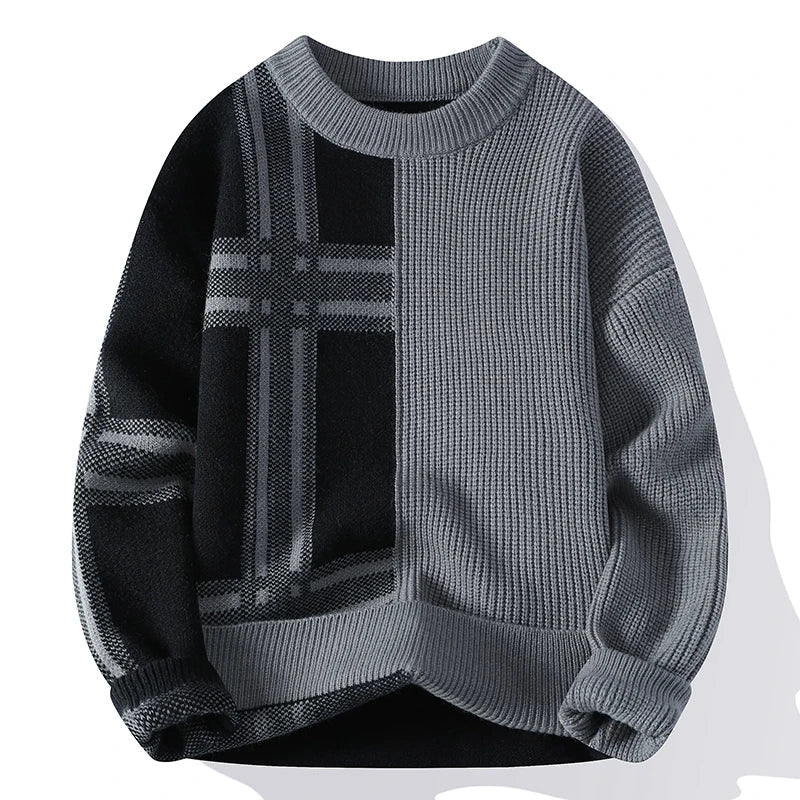 Warm Crew Neck Pullover Sweater
