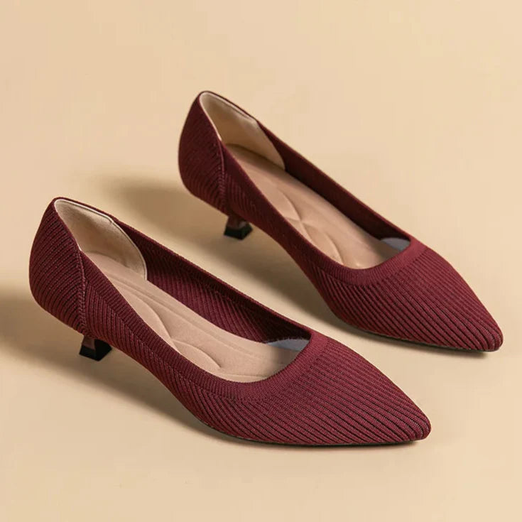 Cute Cat Heel Shoes - VibreMode