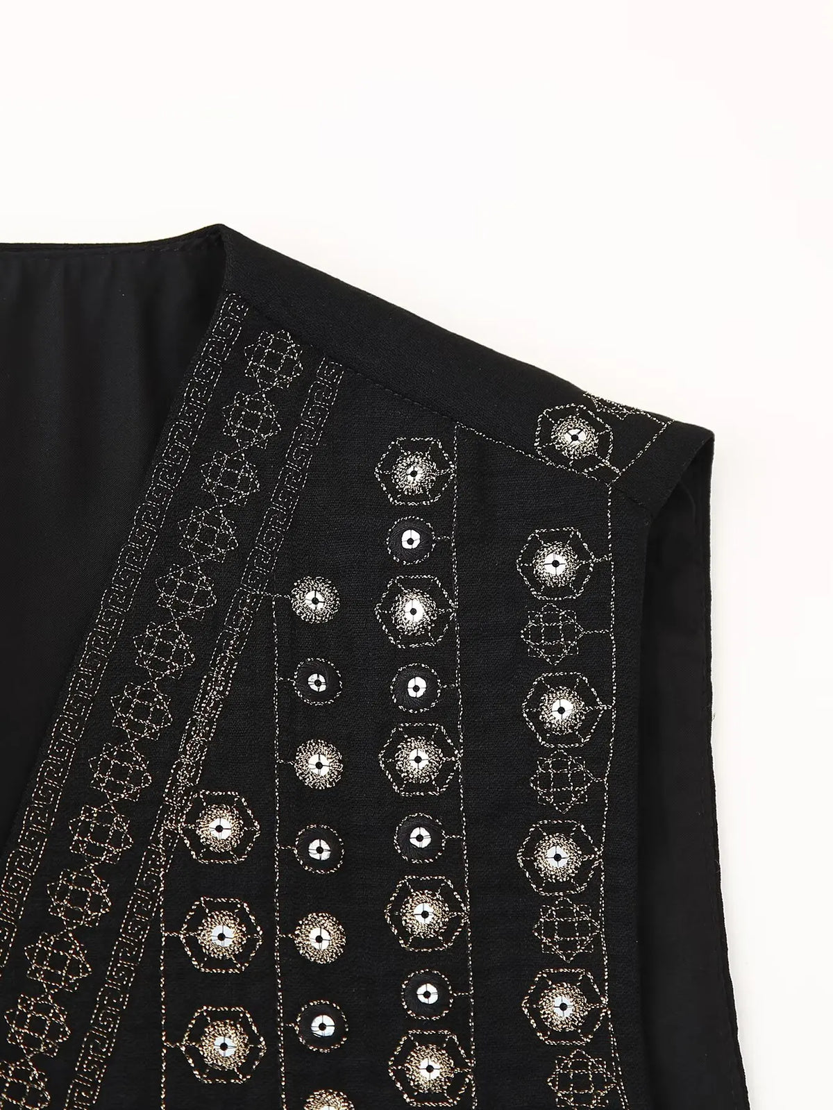 Glittery Embellished Festival Vest