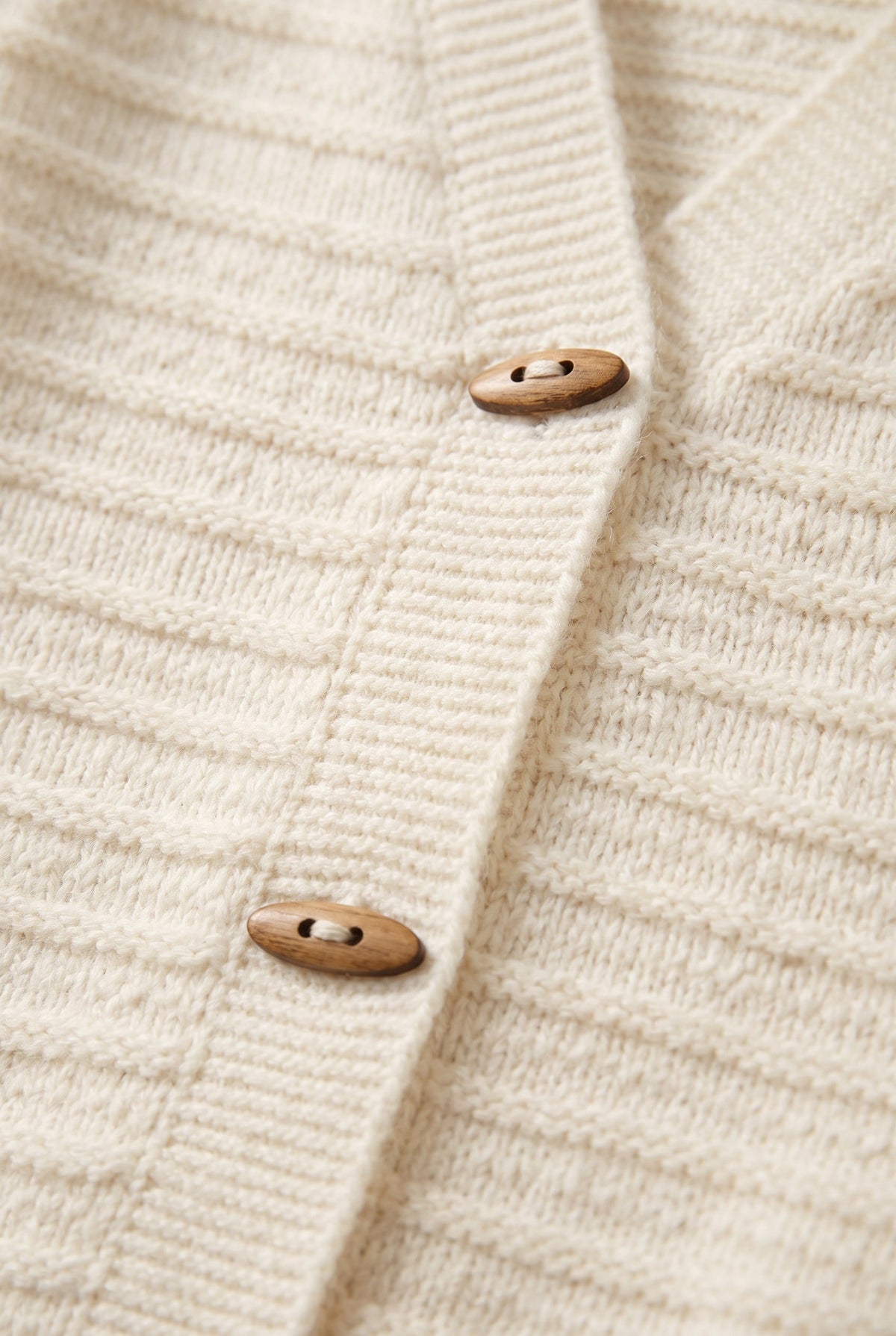 Classic Knit Sleeveless Toggle Button Cardigan with Stand Collar