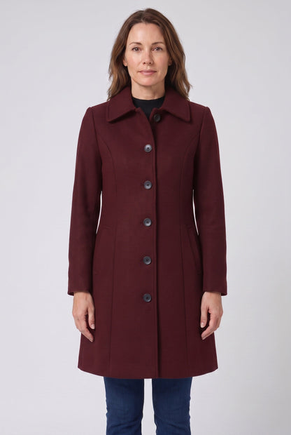 Classic Single Breasted Point Collar Coat