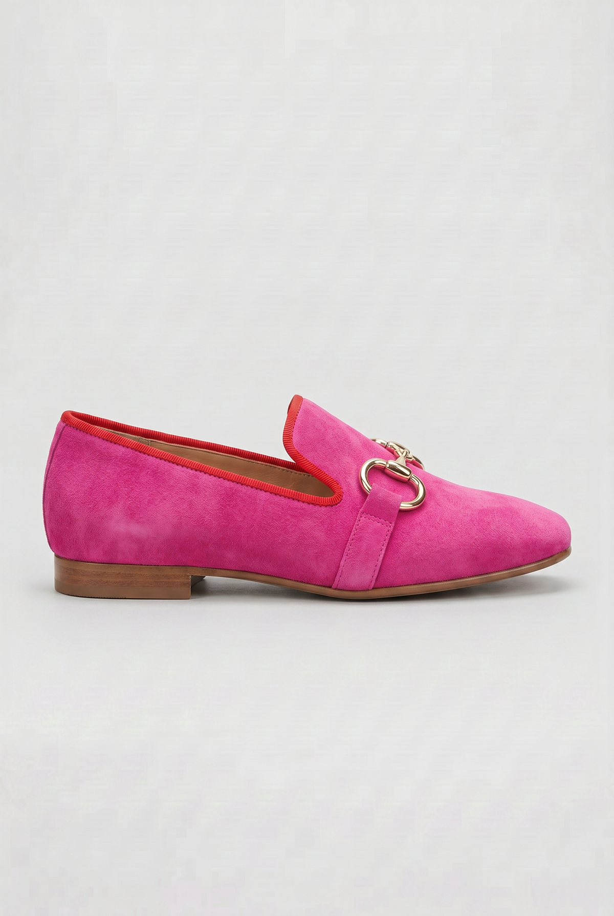 Classic Suede-Look Loafers with Contrast Piping