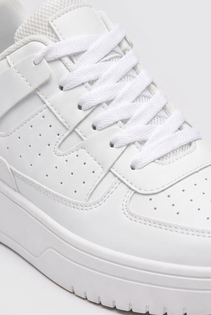 Chunky Sole Color Block Panel Sneakers