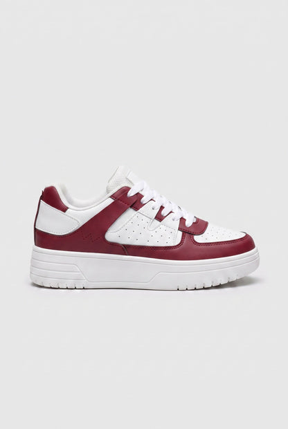 Chunky Sole Color Block Panel Sneakers