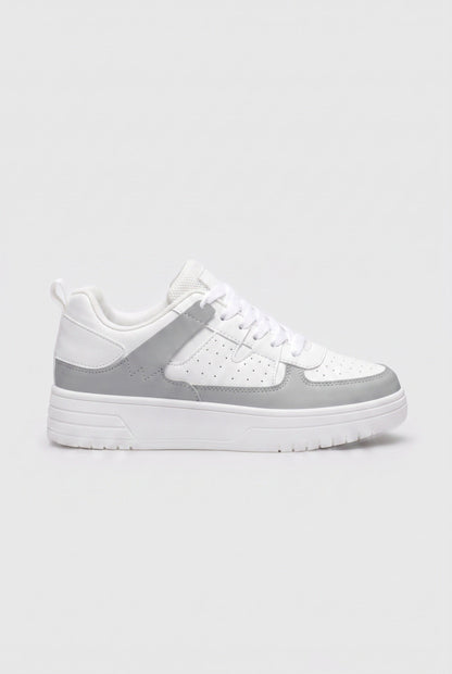 Chunky Sole Color Block Panel Sneakers